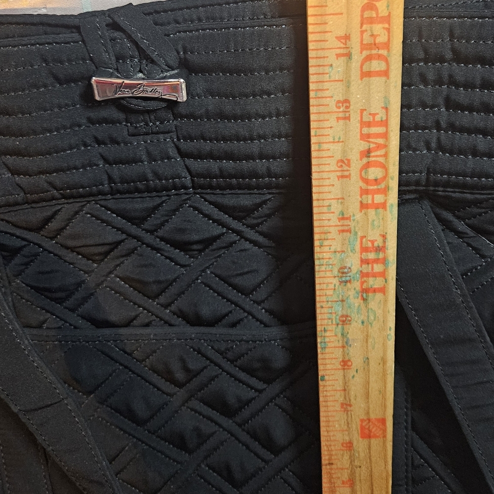 Vera Bradley Black Quilted Tote Bag - Picture 9 of 10